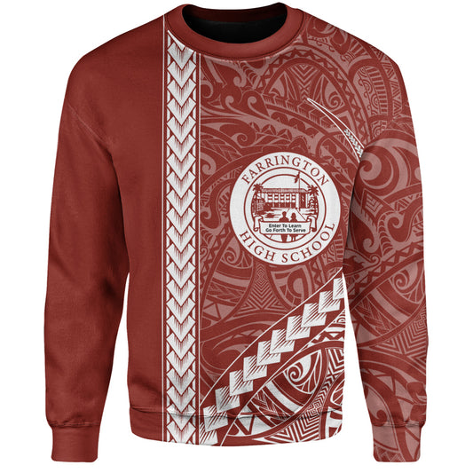 Farrington High School Sweatshirt Tribal Polynesian Pride Style