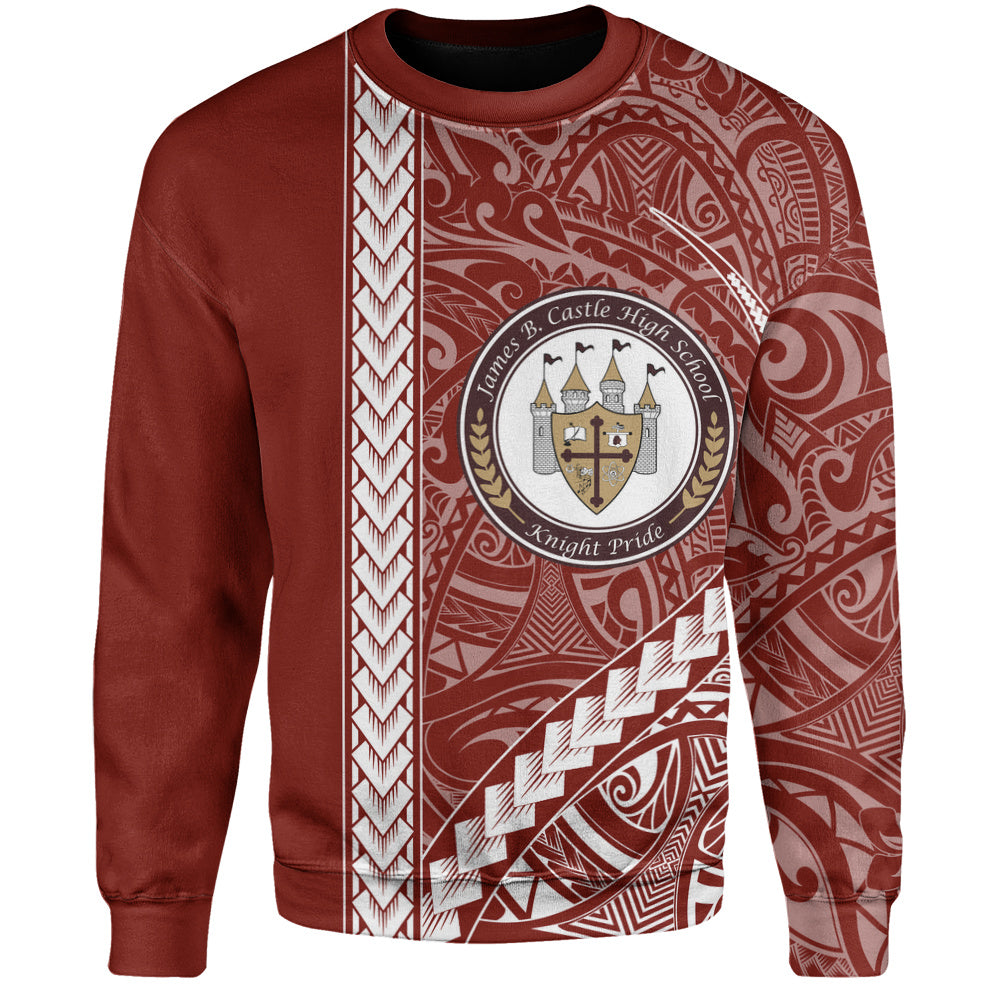 James B. Castle High School Sweatshirt Tribal Polynesian Pride Style