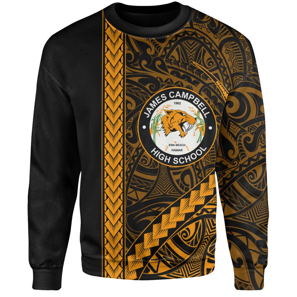 James Campbell High School Sweatshirt Tribal Polynesian Pride Style
