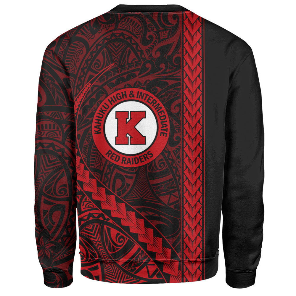 Kahuku High & Intermediate School Sweatshirt Tribal Polynesian Pride Style