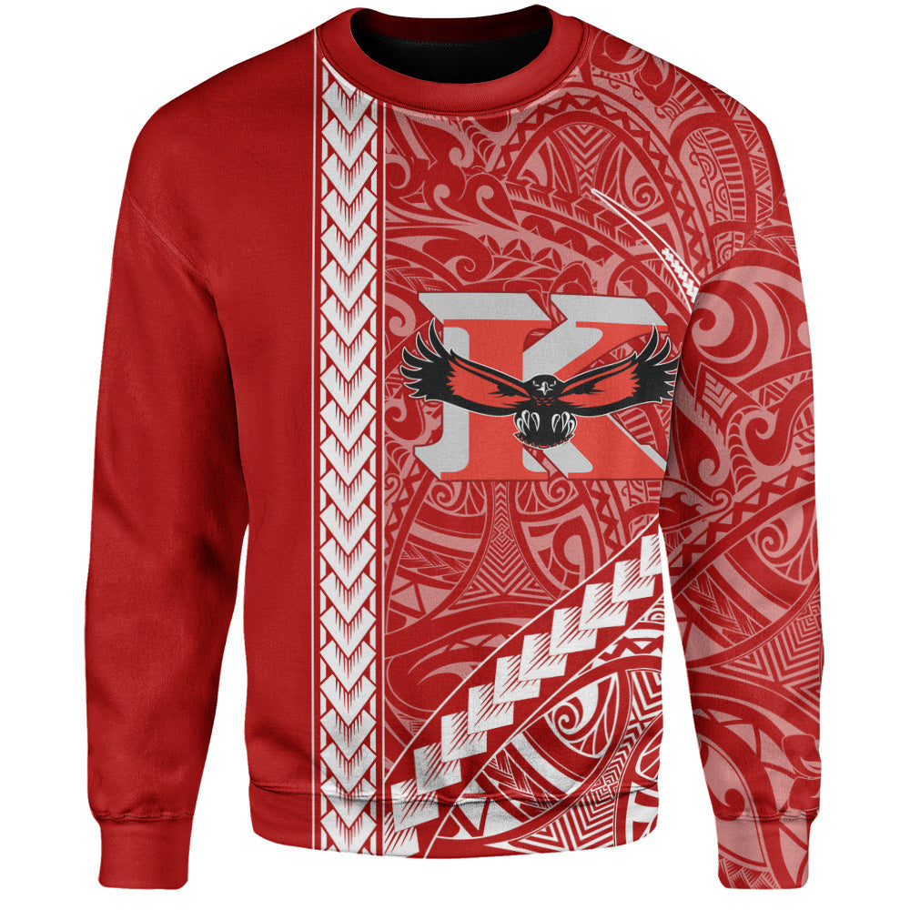 Kauai High School Sweatshirt Tribal Polynesian Pride Style