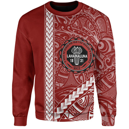 Lahainaluna High School Sweatshirt Tribal Polynesian Pride Style