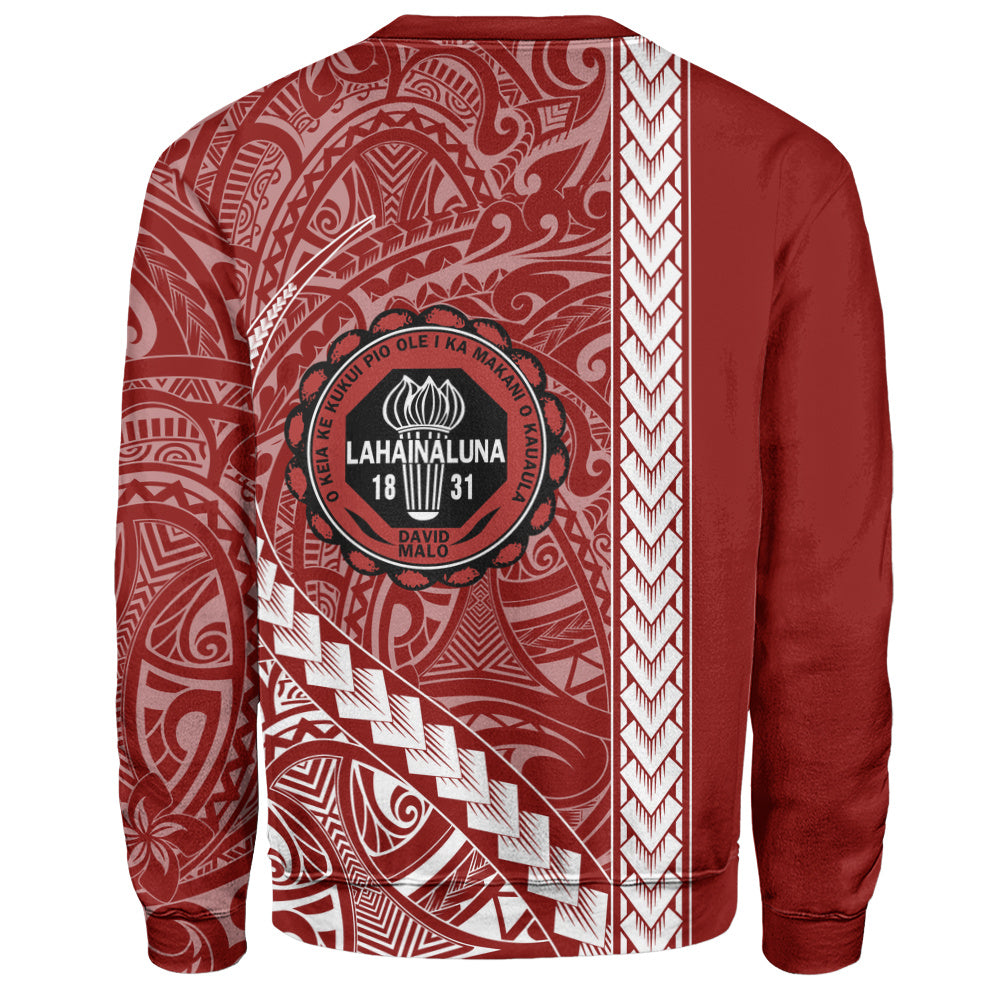 Lahainaluna High School Sweatshirt Tribal Polynesian Pride Style