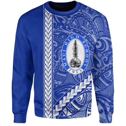 Maui High School Sweatshirt Tribal Polynesian Pride Style