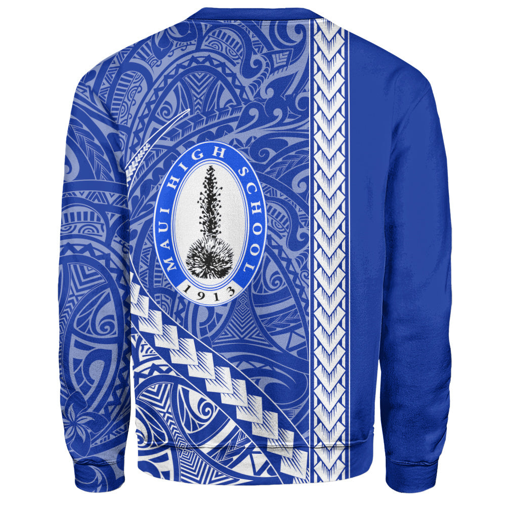 Maui High School Sweatshirt Tribal Polynesian Pride Style