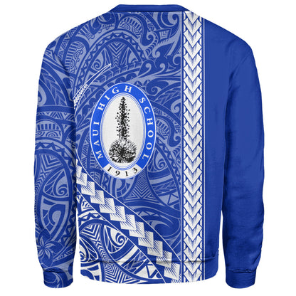 Maui High School Sweatshirt Tribal Polynesian Pride Style
