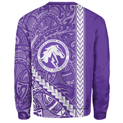 Pearl City High School (Hawaii) Sweatshirt Tribal Polynesian Pride Style