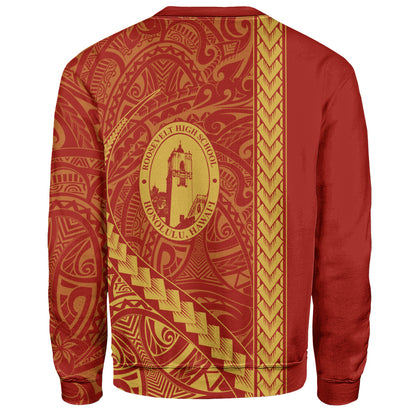 President Theodore Roosevelt High School Sweatshirt Tribal Polynesian Pride Style