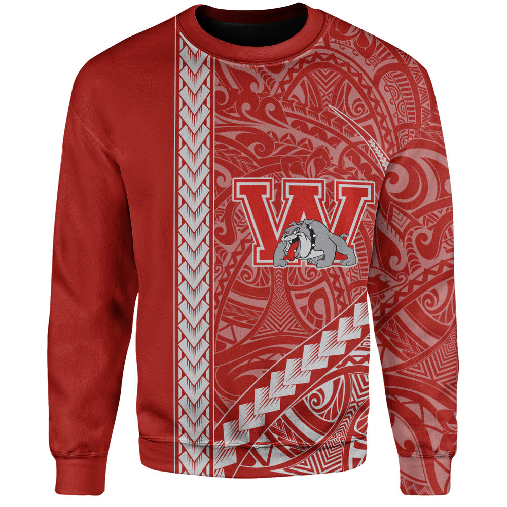 Waialua High and Intermediate School Sweatshirt Tribal Polynesian Pride Style