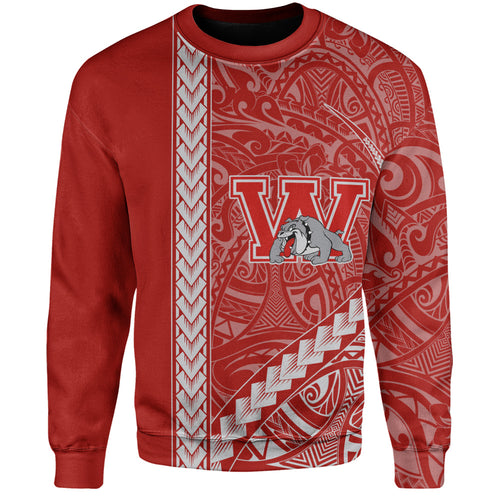 Waialua High and Intermediate School Sweatshirt Tribal Polynesian Pride Style