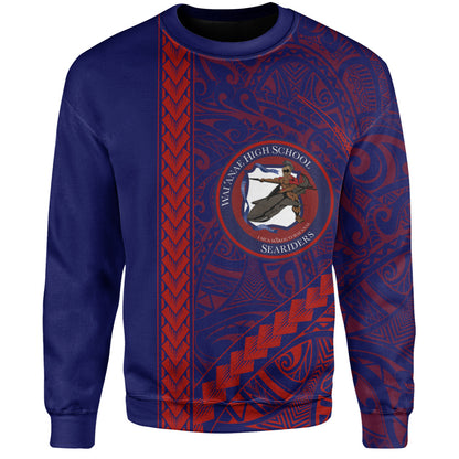 Waianae High School Sweatshirt Tribal Polynesian Pride Style