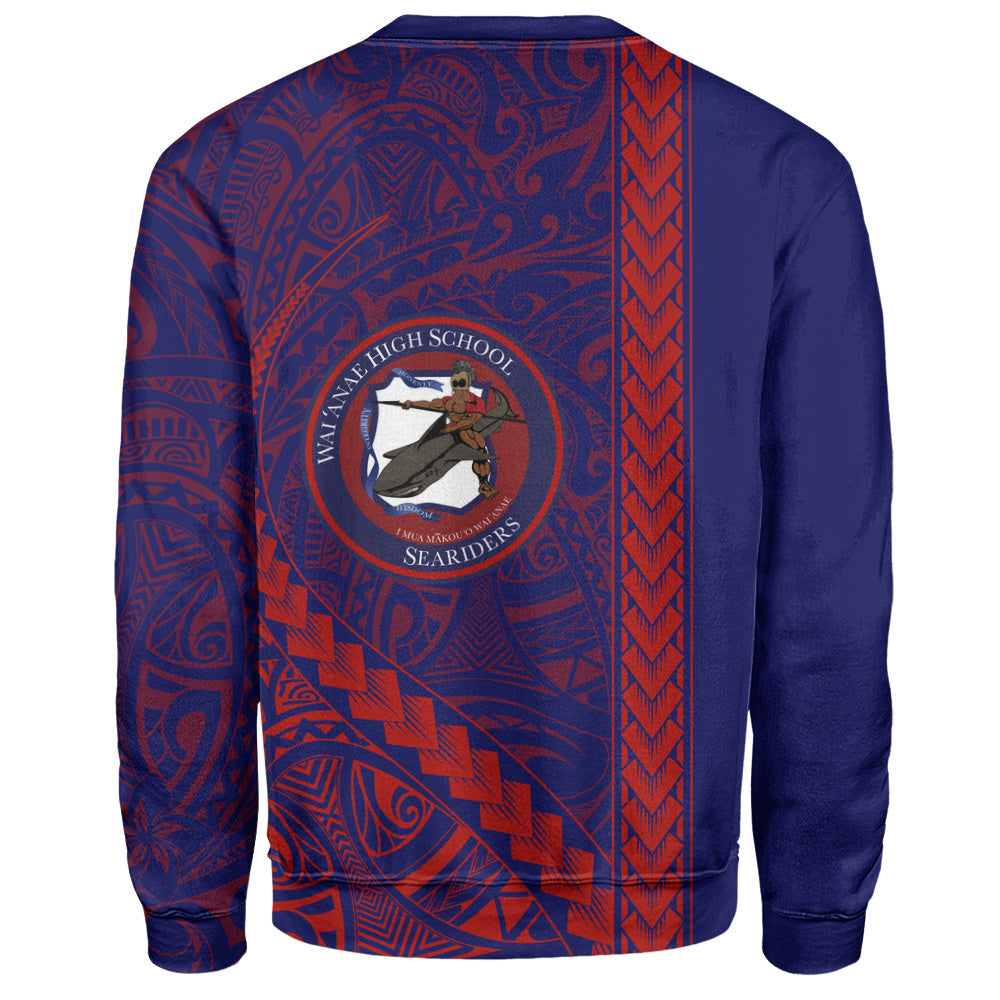 Waianae High School Sweatshirt Tribal Polynesian Pride Style