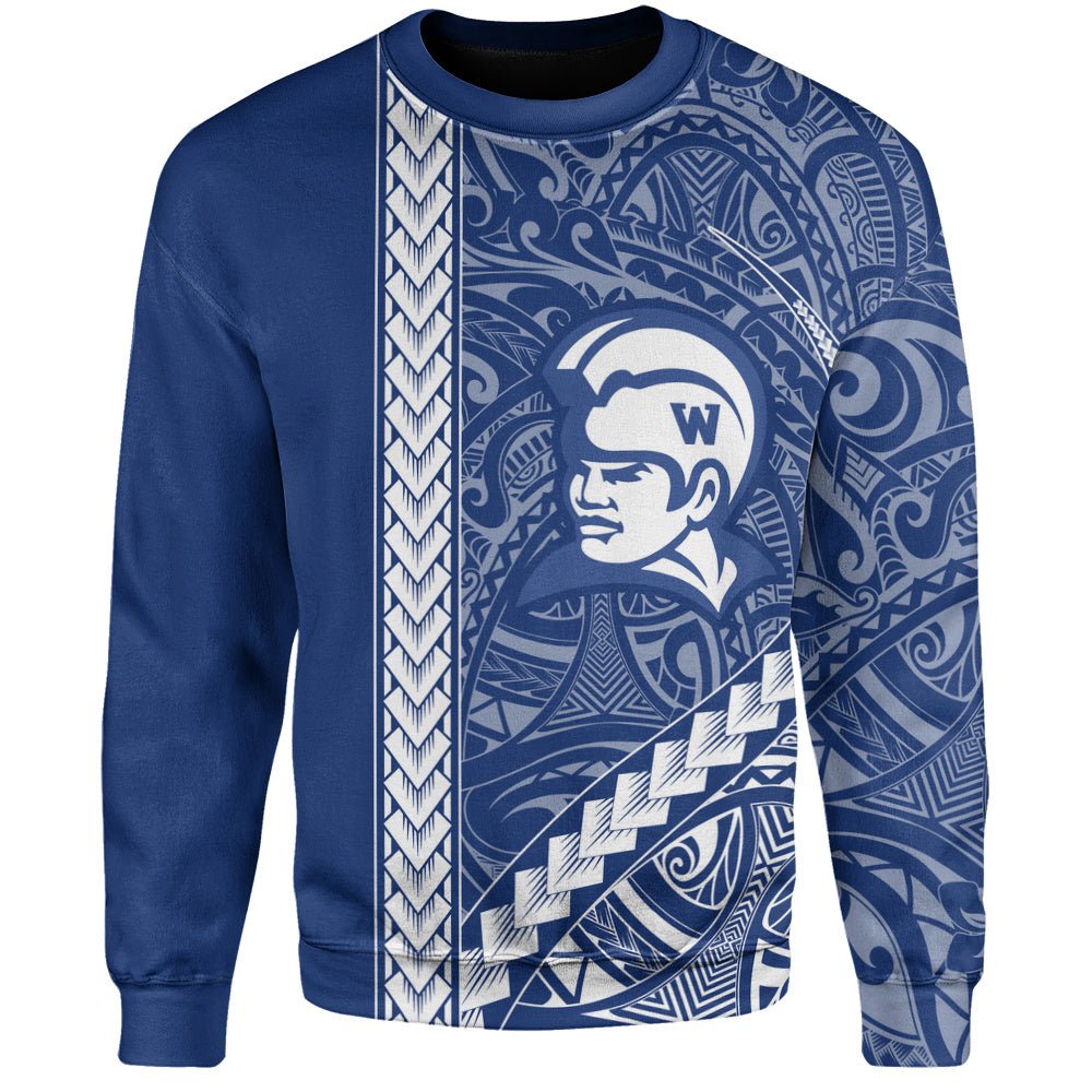 Waimea High School Sweatshirt Tribal Polynesian Pride Style