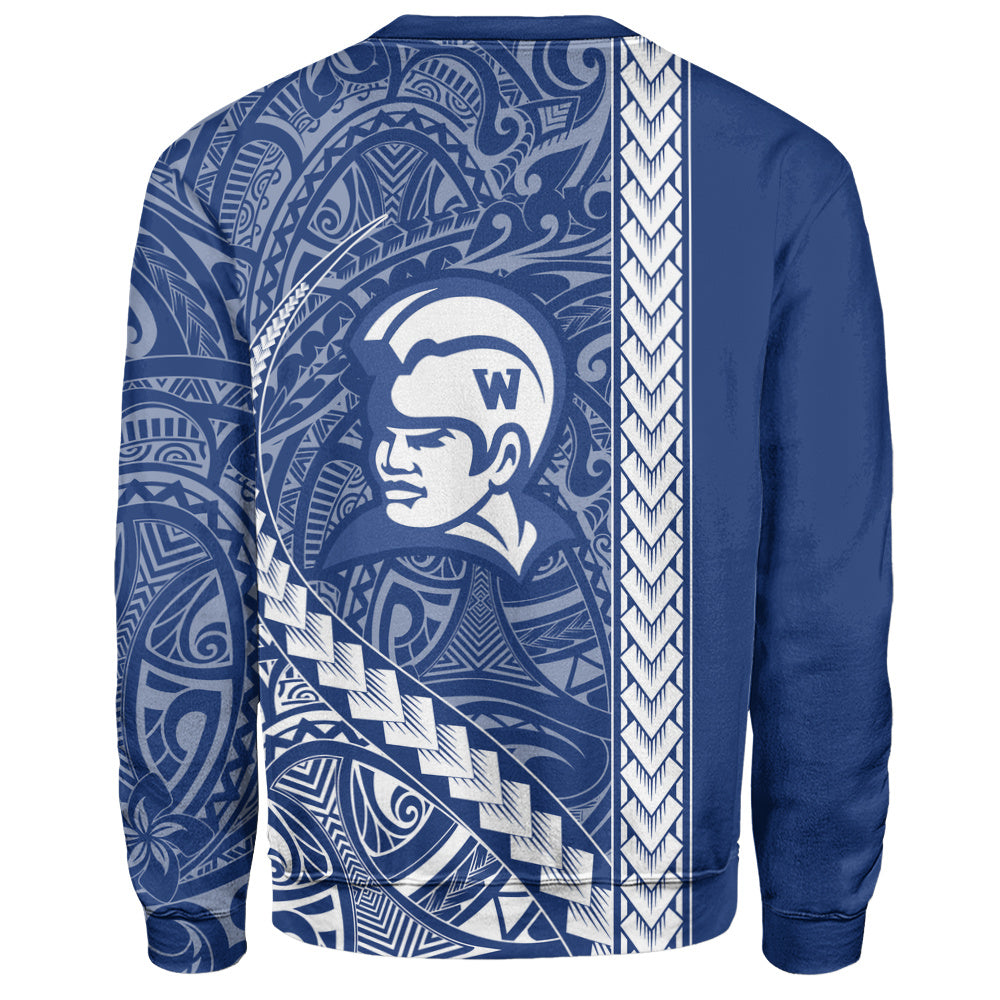 Waimea High School Sweatshirt Tribal Polynesian Pride Style