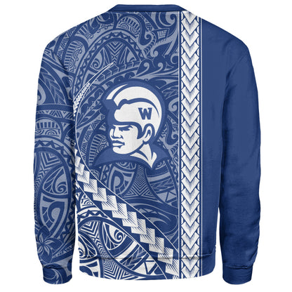 Waimea High School Sweatshirt Tribal Polynesian Pride Style