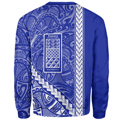 Waimea Middle Public Conversion Charter School Sweatshirt Tribal Polynesian Pride Style