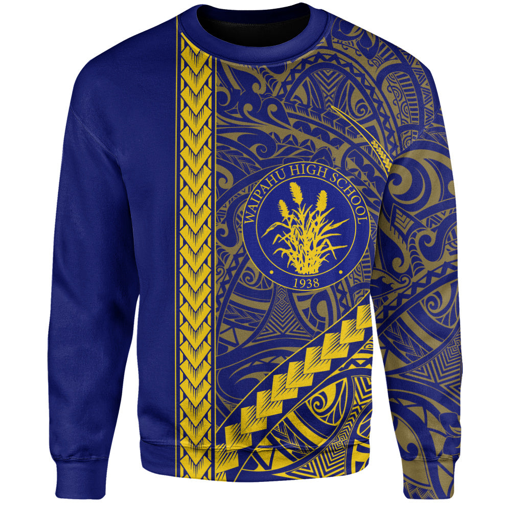 Waipahu High School Sweatshirt Tribal Polynesian Pride Style