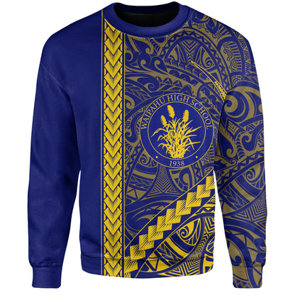 Waipahu High School Sweatshirt Tribal Polynesian Pride Style
