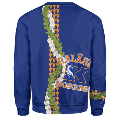 Kalaheo High School Sweatshirt Puakenikeni Maile Flower Lei
