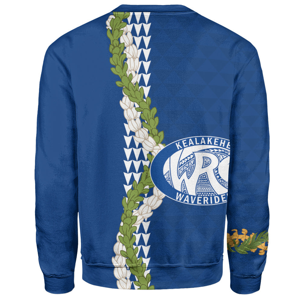 Kealakehe High School Sweatshirt Puakenikeni Maile Flower Lei