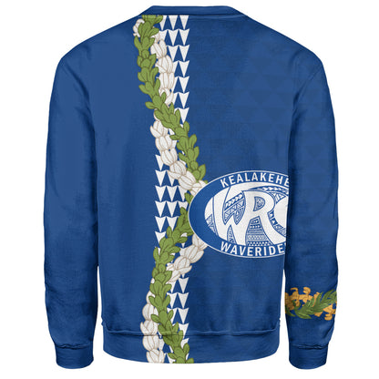 Kealakehe High School Sweatshirt Puakenikeni Maile Flower Lei