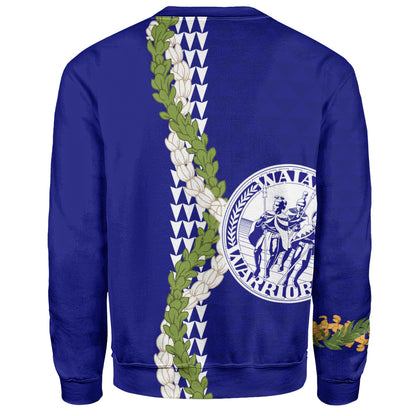 Waiakea High School Sweatshirt Puakenikeni Maile Flower Lei