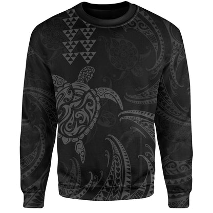 Hawaii Sweatshirt Polynesian Turtle Tribal Ocean Spirit