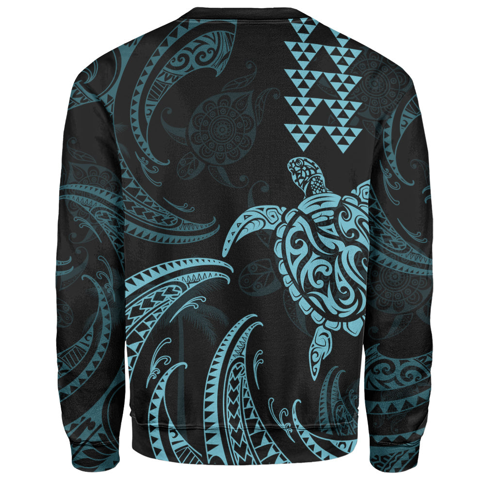Hawaii Sweatshirt Polynesian Turtle Tribal Ocean Spirit