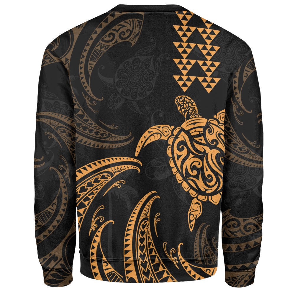 Hawaii Sweatshirt Polynesian Turtle Tribal Ocean Spirit