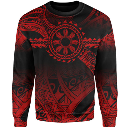 Philippines Filipinos Sweatshirt Polynesian Tribal Sun Tribal Legacy