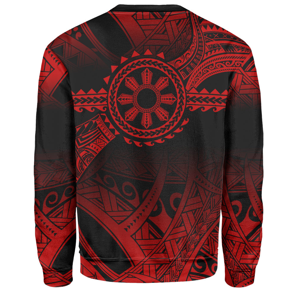 Philippines Filipinos Sweatshirt Polynesian Tribal Sun Tribal Legacy