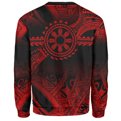 Philippines Filipinos Sweatshirt Polynesian Tribal Sun Tribal Legacy