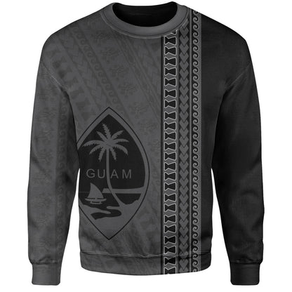 Guam Sweatshirt Island Crest Chamorro Tribal Heritage