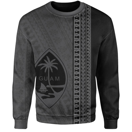 Guam Sweatshirt Island Crest Chamorro Tribal Heritage