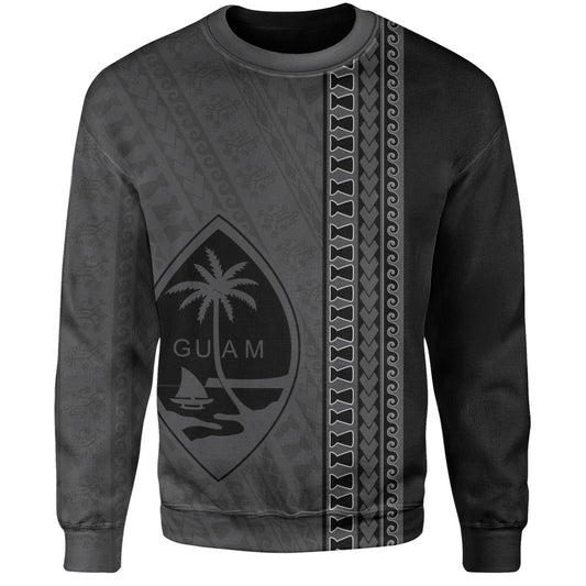 Guam Sweatshirt Island Crest Chamorro Tribal Heritage