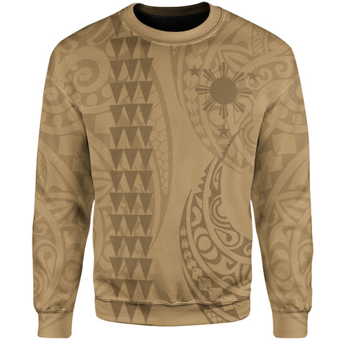 Philippines Filipinos Sweatshirt Kakau Style Golden