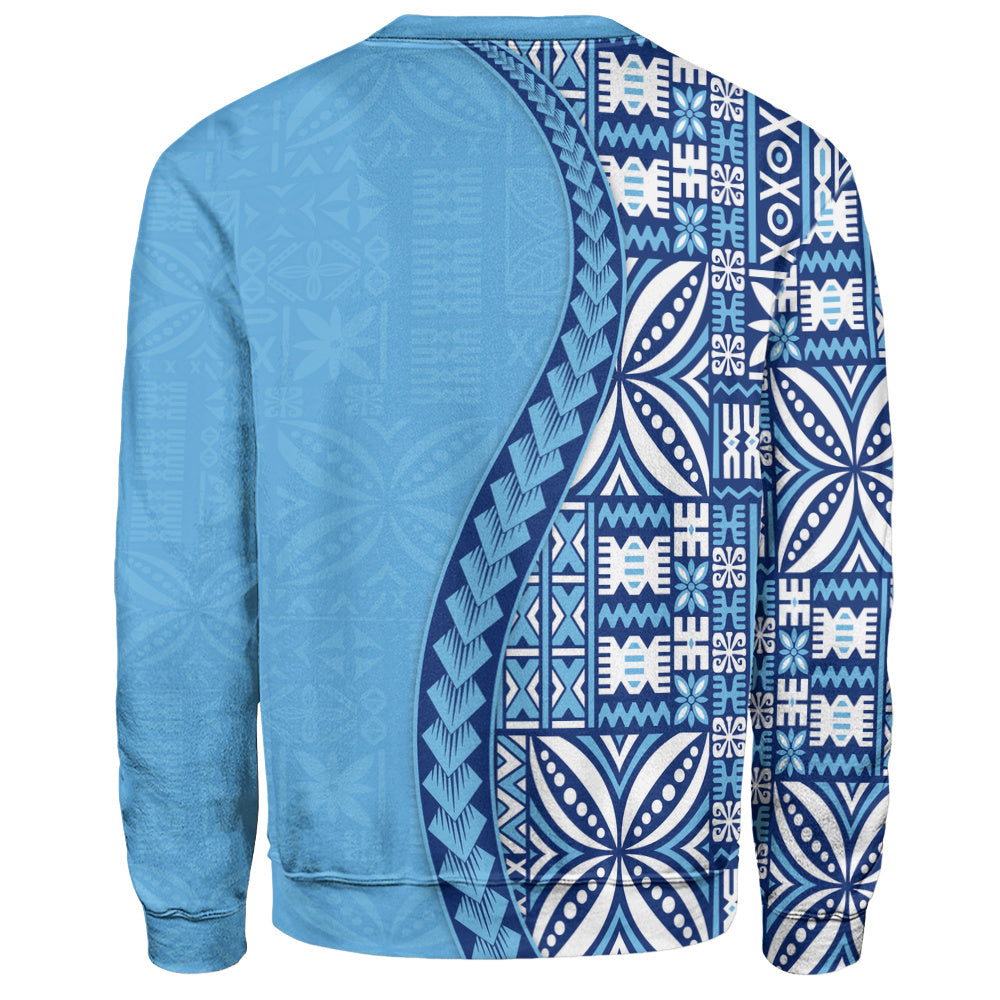 Fiji Sweatshirt Island Crest Traditional Fijian Tribal Heritage