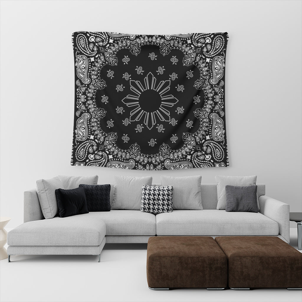 Philippines Filipinos Tapestry Sun Bandana Paisley Print Heritage