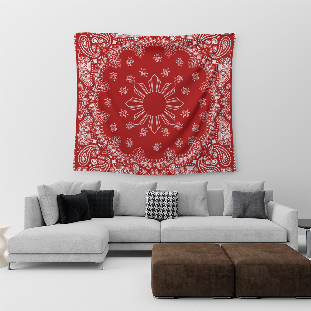 Philippines Filipinos Tapestry Sun Bandana Paisley Print Heritage