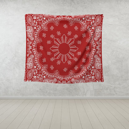 Philippines Filipinos Tapestry Sun Bandana Paisley Print Heritage