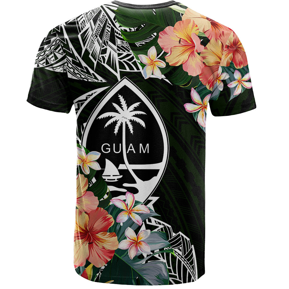 Guam T-Shirt Tribal Tropical Leaves