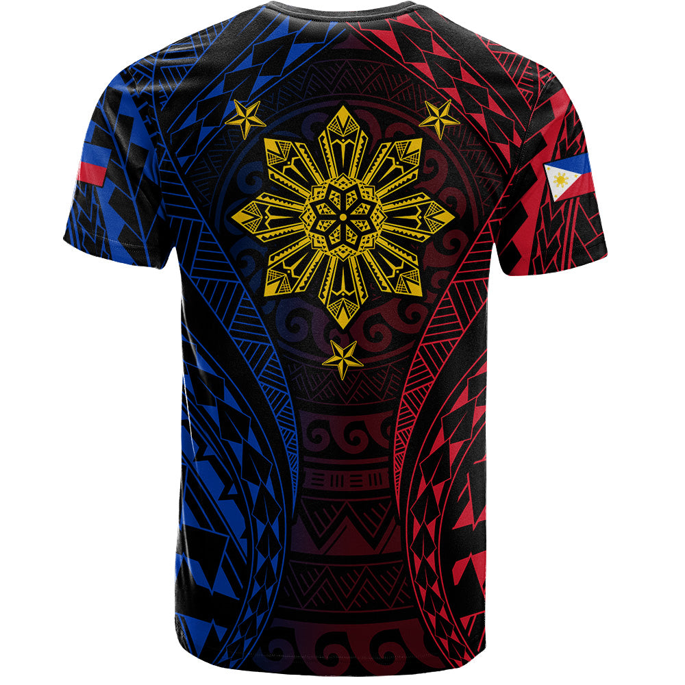 Philippines Filipinos T-Shirt Sun Flag Tribal Tattoo Pattern