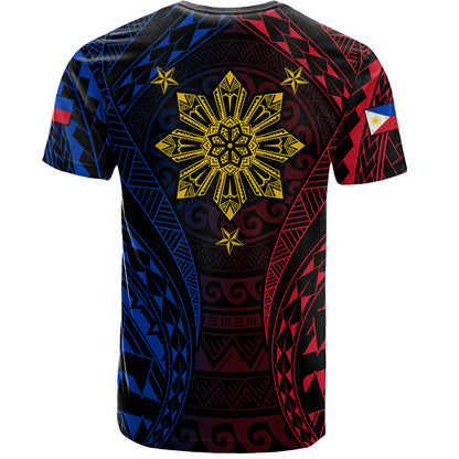 Philippines Filipinos T-Shirt Sun Flag Tribal Tattoo Pattern