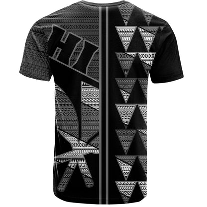Hawaii T-Shirt HI Spear Monochrome Tribal Pattern