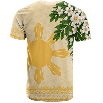 Philippines Filipinos T-Shirt Sampaguita Sunshine Bloom Style
