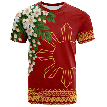 Philippines Filipinos T-Shirt Sampaguita Sunshine Bloom Style