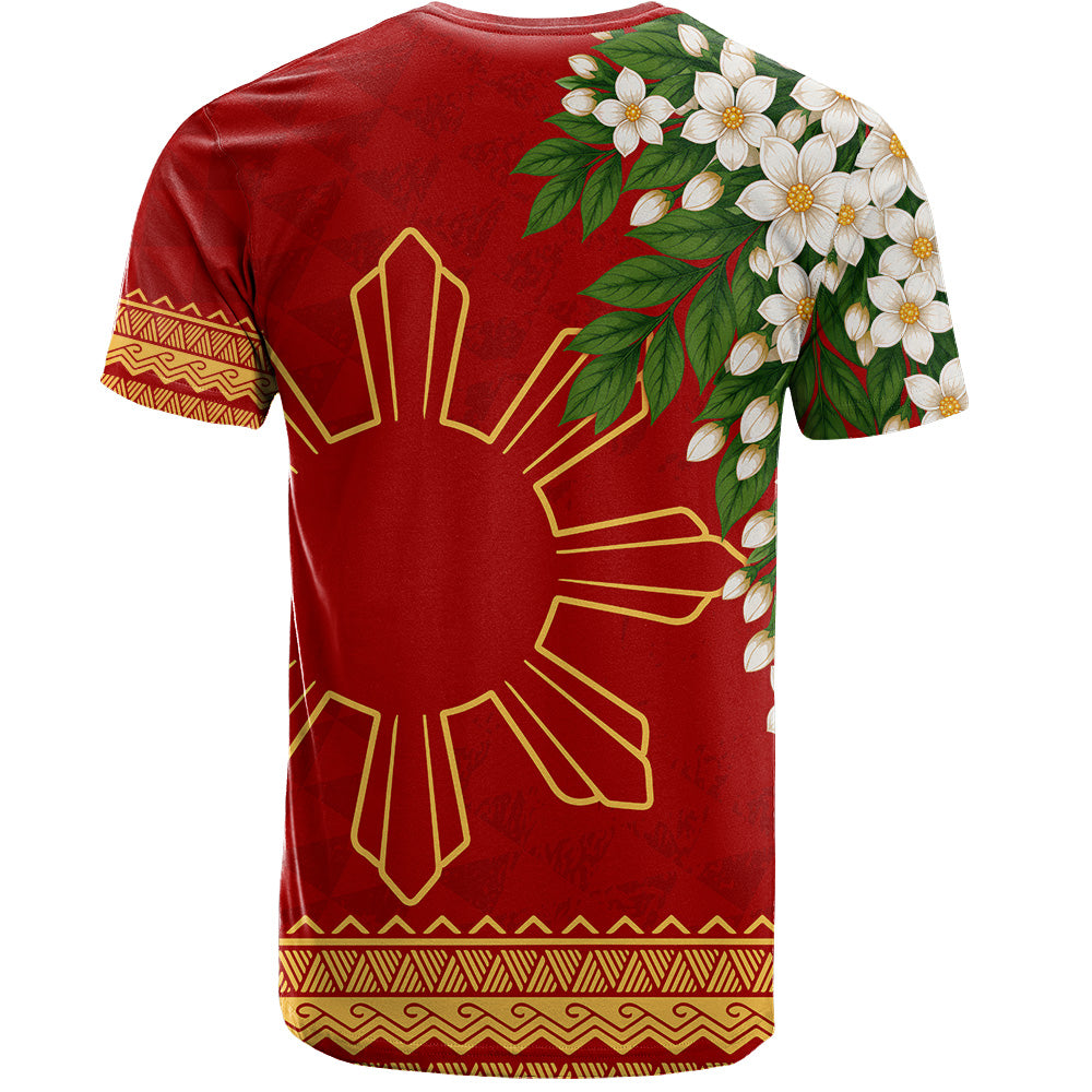 Philippines Filipinos T-Shirt Sampaguita Sunshine Bloom Style
