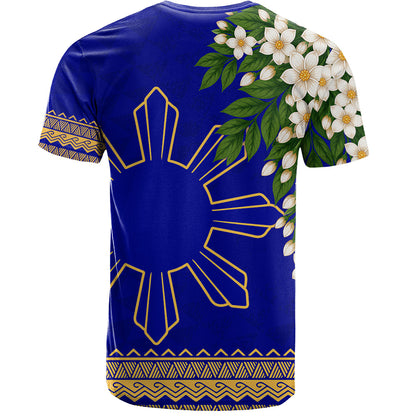 Philippines Filipinos T-Shirt Sampaguita Sunshine Bloom Style