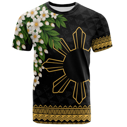 Philippines Filipinos T-Shirt Sampaguita Sunshine Bloom Style
