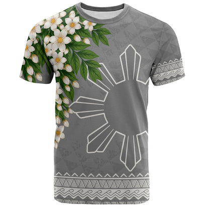 Philippines Filipinos T-Shirt Sampaguita Sunshine Bloom Style